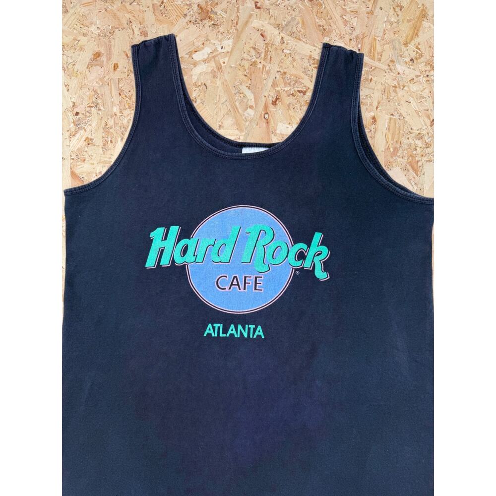 Hard Rock Cafe Orlando Vintage 90s Tank Top Black Mens Sz L - Picture 3 of 5